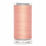 Fil Rose thé 250m - Tout usage -100% Polyester - Gutermann 4250370