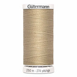 Fil Beige lin 250m - Tout usage -100% Polyester - Gutermann 4250503