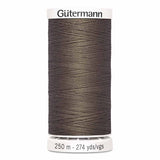 Fil Brun gabardine 250m - Tout usage -100% Polyester - Gutermann - 4250525