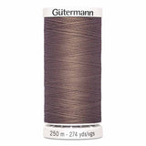Fil Beige taupe foncé 250m - Tout usage -100% Polyester - Gutermann 4250537