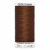 Fil Brun gingembre 250m - Tout usage -100% Polyester - Gutermann - 4250555
