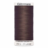 Fil Brun selle 250m - Tout usage -100% Polyester - Gutermann