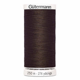 Fil Brun clou de girofle 250m - Tout usage -100% Polyester - Gutermann