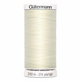 Fil Blanc antique  250m - Tout usage -100% Polyester - Gutermann 4250795