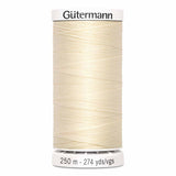 Fil Blanc ivoire 250m - Tout usage -100% Polyester - Gutermann 4250800