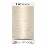 Fil Blanc coquille d'oeuf  500m - Tout usage -100% Polyester - Gutermann - 4500022
