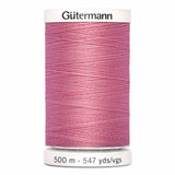 Fil Rose gomme balloune 500m - Tout usage -100% Polyester - Gutermann