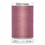 Fil Vieux rose 500m- Tout usage -100% Polyester - Gutermann