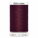 Fil Rouge bourgogne 500m - Tout usage -100% Polyester - Gutermann 4500450