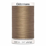 Fil Brun fauve 500m - Tout usage -100% Polyester - Gutermann