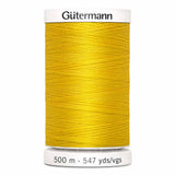Fil Jaune verge d'or  500m - Tout usage -100% Polyester - Gutermann - 4500850