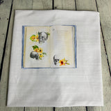 **50%* Panneau Jersey coton / élasthanne Livre crâne fleurs