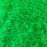 ( Harmony flannel ) Flanelle Motif rond vert