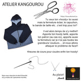 Atelier - Chandail à capuchon ( hoody ) avec fermeture éclair