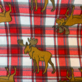 Polar  fleece orignal fond plaid rouge - 120633